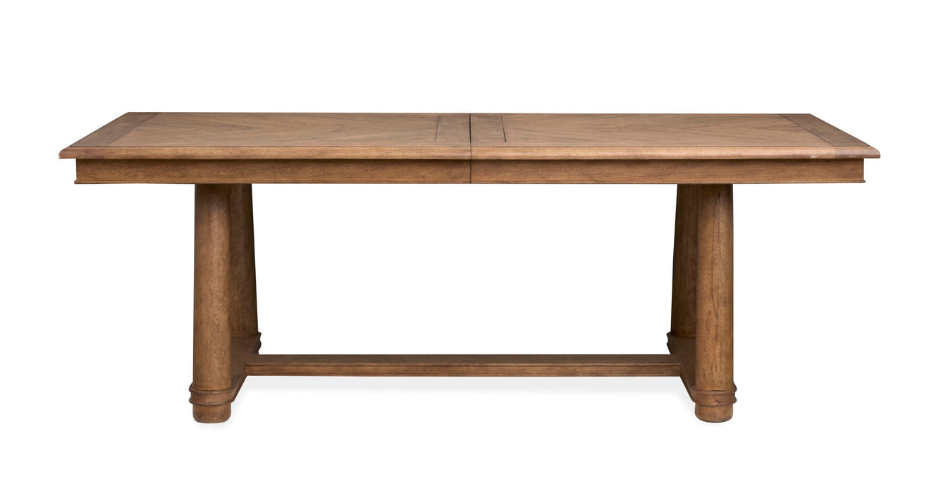 Woodward - Trestle Extendable Dining Table Set Magnussen Furniture