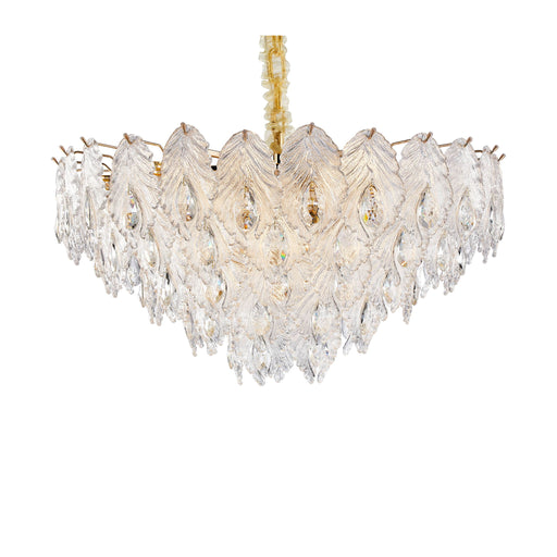 Michael Amini Lighting - Orlisse 18-Light Acrylic Chandelier - Gold Michael Amini