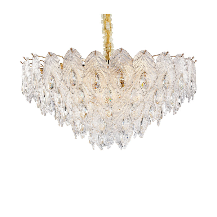 Michael Amini Lighting - Orlisse 18-Light Acrylic Chandelier - Gold Michael Amini