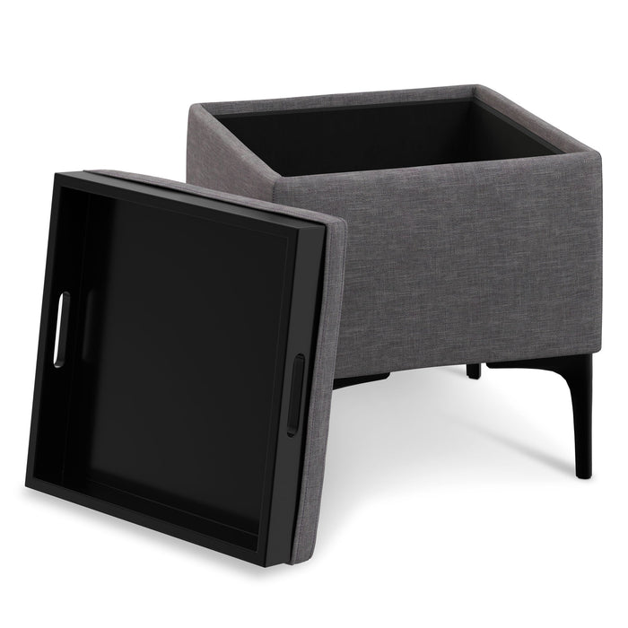 Natasha - Multifunctional Storage Ottoman With Tray Simpli-Home
