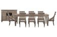 Lancaster - 10 Piece Extendable Rectangular Dining Table Set Magnussen Furniture
