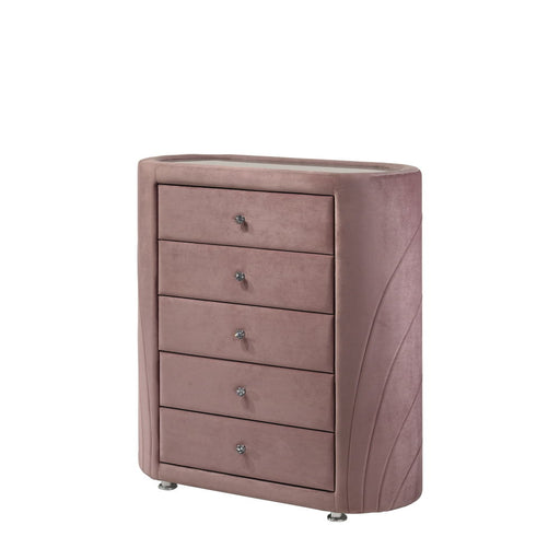 Salonia - Chest - Pink Velvet ACME