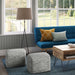 Fredrik - Handcrafted Square Pouf Simpli-Home