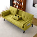 Sofa Bed With Foldable Design And Cup Holder - Green Home Essentials