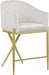 Xavier - Counter Stool with Gold Legs Meridian Furniture