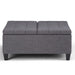 Harrison - Upholstered Coffee Table Storage Ottoman Simpli-Home