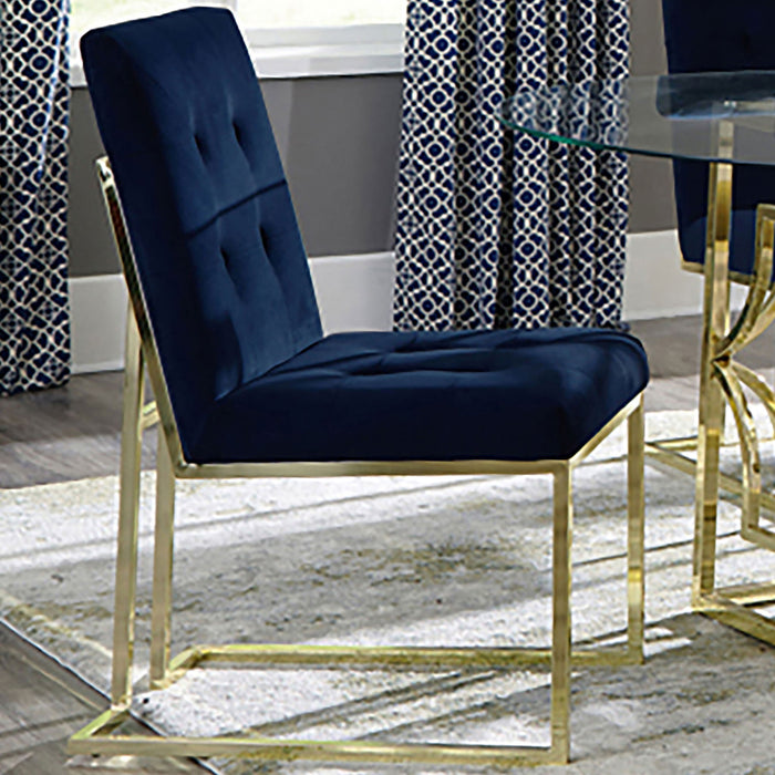 Tufted Back Upholstered Dining Chair (Set of 2) Furniture Max