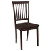 Stan - 5 Piece Dining Set With Rectangular Table And Slat Back Chairs - Cappuccino Furniture Max