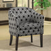 Barrel Back Accent Chair - Gray Furniture Max