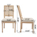 Dining Chairs With Square Back (Set of 2) Home Essentials