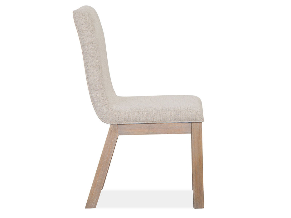 Ainsley - Upholstered Host Side Chair (Set of 2) - Cerused Khaki Magnussen Furniture