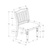 Dining Chair, Upholstered, Side, Transitional (Set of 2) - Gray 8th Street