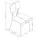 Valley - Upholstered Dining Side Chair (Set of 2) - Gray Furniture Max