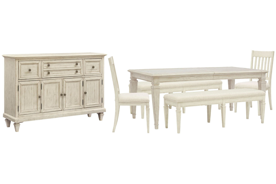 Newport - 6 Piece Extendable Rectangular Dining Table Set Magnussen Furniture