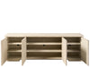 Modern / Mist & Veil - Aurora Credenza - White / Light Brown Universal Furniture