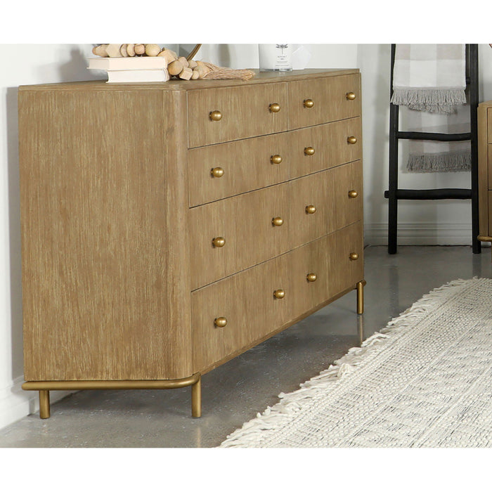 Stevie - Rectangular 8 Dresser - Sand Furniture Max