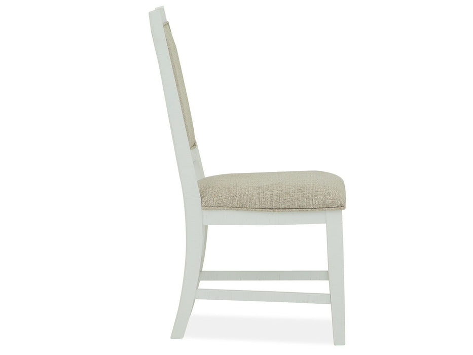 Heron Cove - Step Up Side Chair With Upholstered Seat & Back (Set of 2) - Chalk White Magnussen Furniture