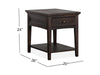 Westley Falls - Rectangular End Table - Graphite Magnussen Furniture