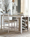 Skempton - Rectangular Counter Table With Storage - White Signature Design by Ashley®