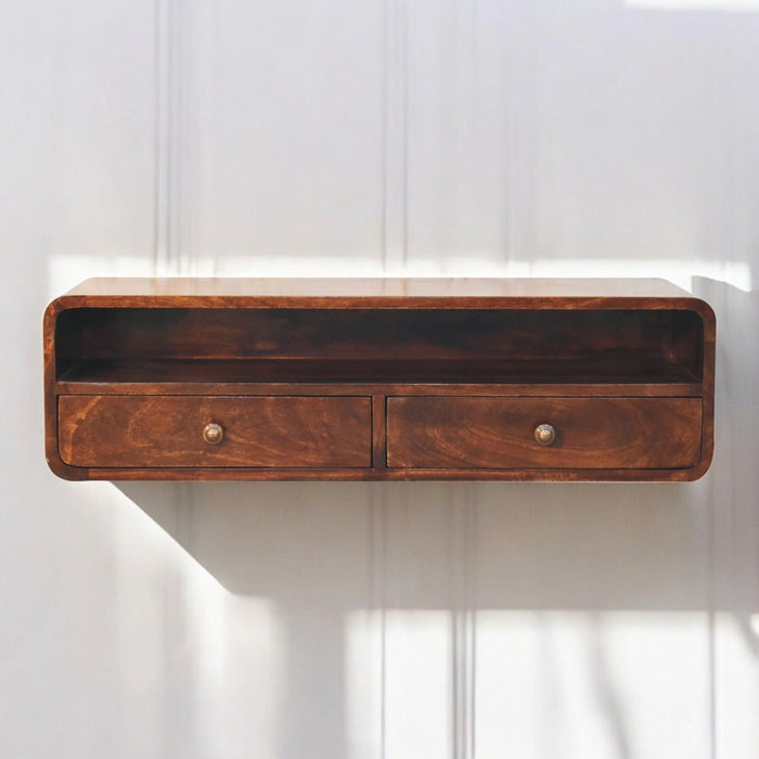 Floating Open Console - Walnut Artisan Furniture