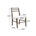 Farmhouse Style Dining Chair Set With Ladder Back Design Noble House