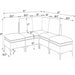 Upholstered Modular Sectional With Tall Legs, Medium Firm Seat Home Essentials