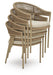 Orchard Beach - Arm Chair With Cushion (Set of 4) - Beige Signature Design by Ashley®
