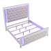 Opium - King Size Tufted Bed - White Matrix Furniture Group