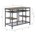 Lona - Kitchen Island - Rustic Oak & Black ACME