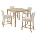 5 Piece Counter Height Table Set With 4 Chairs Home Essentials