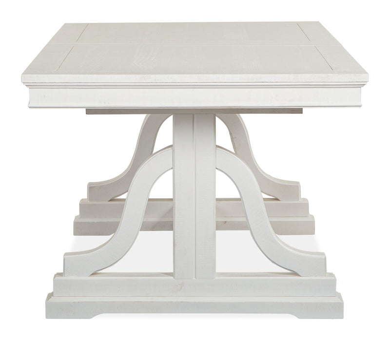 Heron Cove - Trestle Dining Table - Chalk White Magnussen Furniture