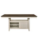 Tasnim - Counter Dining Table - Oak & Antique White ACME