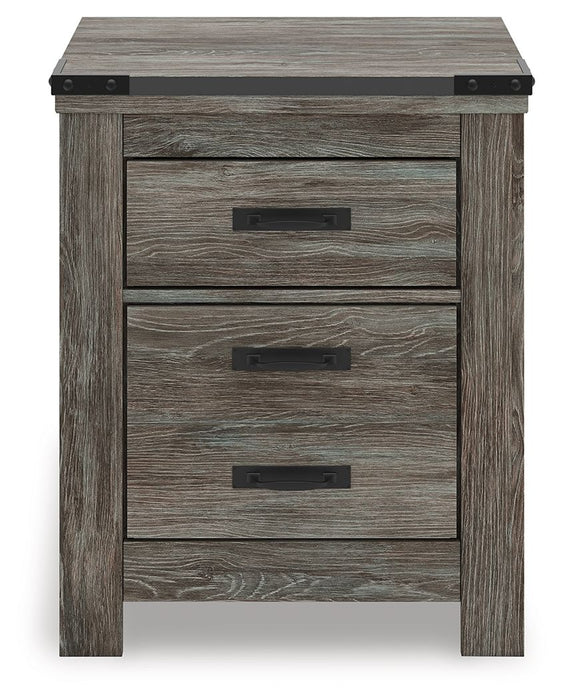 Frandern - Two Drawer Night Stand - Gray