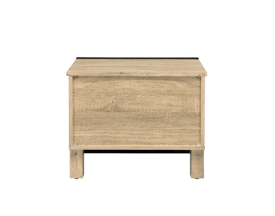 Erasto - Accent Table - Oak & Black