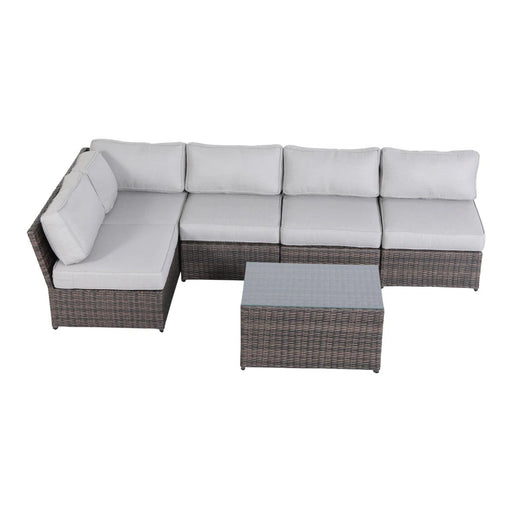Outdoor Seating Set With Cushions, 4 Person Capacity - Brown LSI Patio Furniture