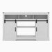 Farmhouse TV Stand With Sliding Barn Doors & Adjustable Storage Home Essentials