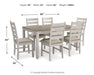 Skempton - Dining Room Table Set (Set of 7) - White Signature Design by Ashley®