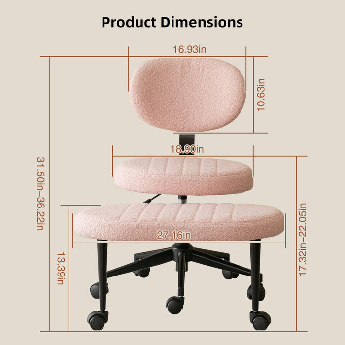 Ergonomic Cross Legged Office Chair With Back Support Home Essentials