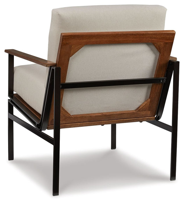Tilden - Accent Chair - Ivory / Brown Signature Design by Ashley®