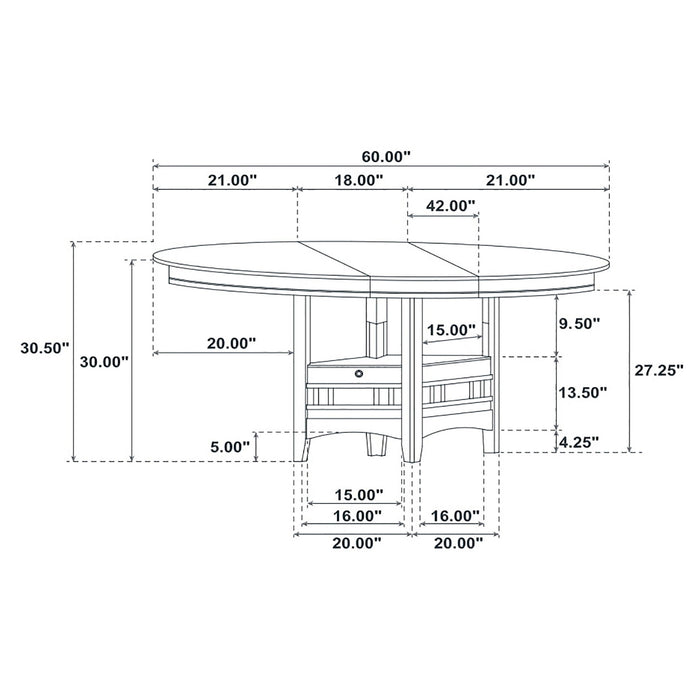 Illkirch - Oval Extension Leaf Dining Table With Expandable Surface - Espresso Furniture Max