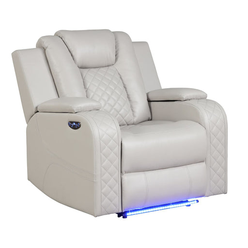 Benz - LED & Power Recliner Chair With Adjustable Headrest Matrix Furniture Group