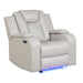 Benz - LED & Power Recliner Chair With Adjustable Headrest Matrix Furniture Group