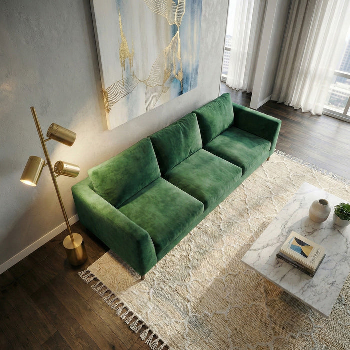Harmony - Floor Lamp With Rotary Switch Triple Spots Block Base - Gold Ashcroft Furniture