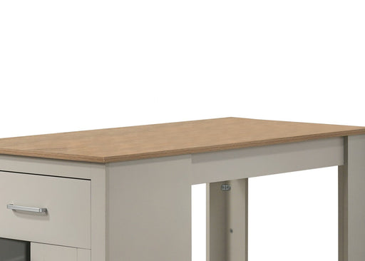 Alonzo - Small Space Counter Height Dining Table With Cabinet And Drawer Storage Lilola Home