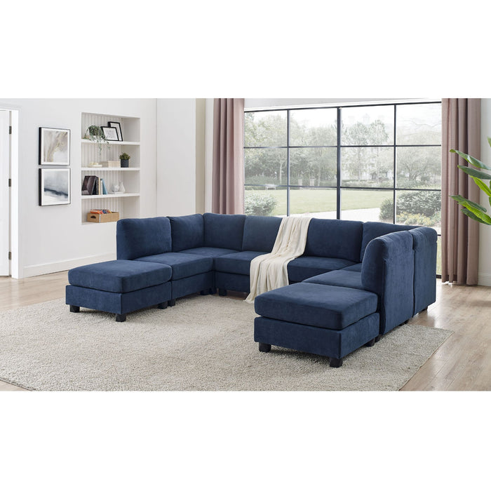 Upholstered Modular Sectional With Removable Cushions Home Essentials