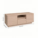TV Stand For TVs Up To 50" With 1 Drawer And 2 Doors - Walnut Home Essentials
