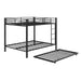 Bunk Bed For Kids, Convertible Frame With Ladders & Guardrail Home Essentials