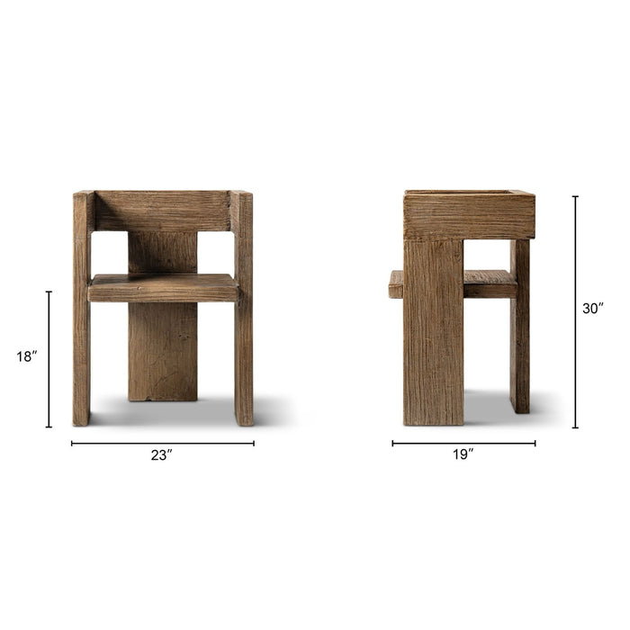 Avenel - Sculptural Block Accent Chair Jennifer Taylor Home