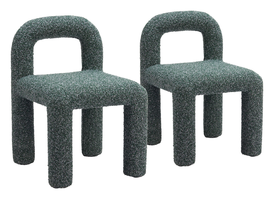Arum - Dining Chair (Set of 2) - Snowy Green Zuo Modern