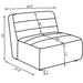 Bonnie - Upholstered Armless Chair With Channel Tufting - Ivory Furniture Max